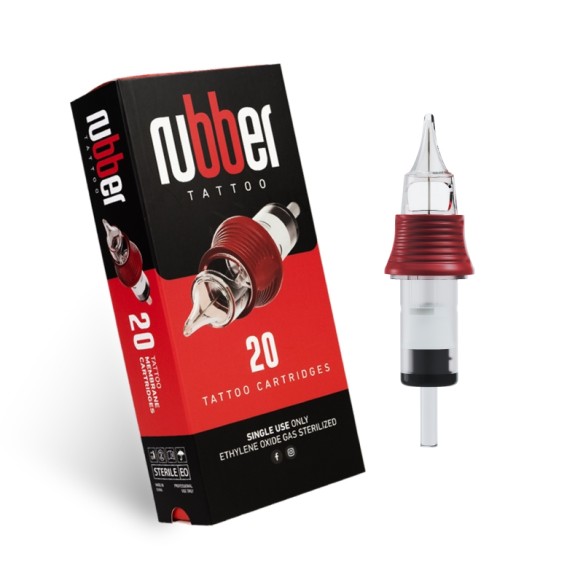 01 RL (Round Liner) - Cartucce Aghi Tattoo BodySupply Rubber - 20 pz