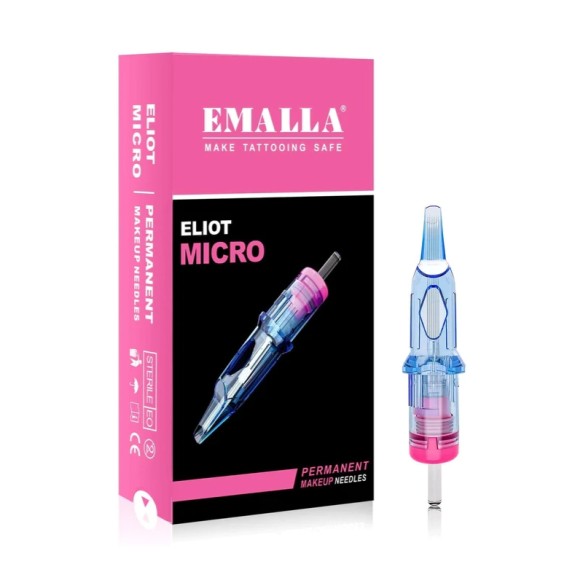 07 CM (Soft Magnum) 0,30mm - Medium Taper - Cartucce Emalla ELIOT MICRO - Aghi PMU - 20pz