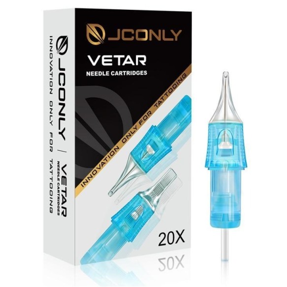11 RL (Round Liner) Long Taper - Cartucce Aghi Tattoo JCONLY VETAR - 20 pz