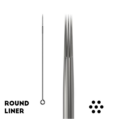 MATERIALE SCADUTO - Utilizzare Solo per Esercitazione | 14 RL Aghi Tradizionali Dormouse - 0,30mm - Long Taper - 50pz.