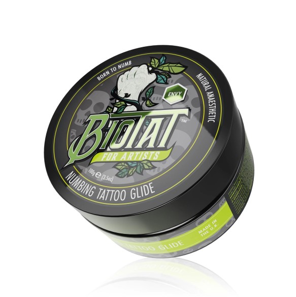 BIOTAT Natural Numbing Tattoo Glide - Envy - 100g