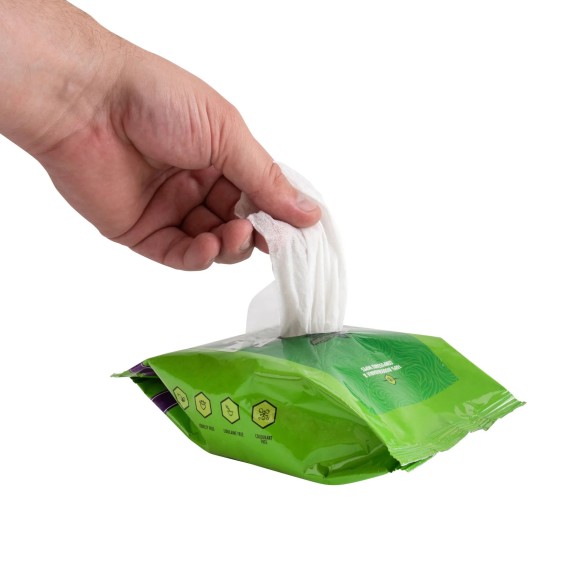 BIOTAT Numbing Green Soap Wipes - 40pz.