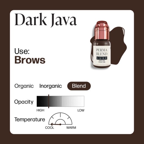 DARK JAVA - Perma Blend Luxe - 15ml - Pigmento PMU REACH