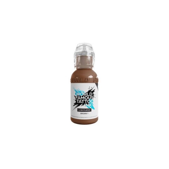 BROWN 1 - World Famous Limitless - 30ml - Colore Tattoo REACH