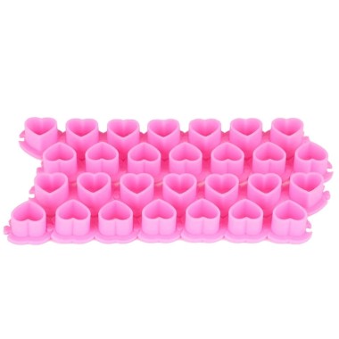 Heart Ink Caps - Capsule Porta Pigmento a Cuore 16 mm - 100pz. 2
