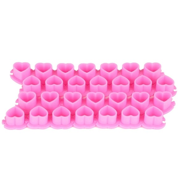 Heart Ink Caps - Capsule Porta Pigmento a Cuore 16 mm - 100pz.