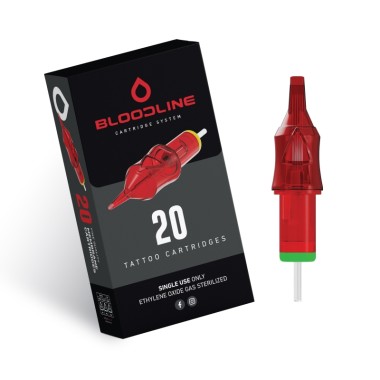 25 MG (Magnum) Long Taper - Cartucce Aghi Tattoo BodySupply Bloodline - 20 pz