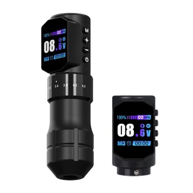 Dormouse KREA Multistroke - Corsa Regolabile 2,3–4,5 mm - Macchinetta Wireless Tattoo Pen 2
