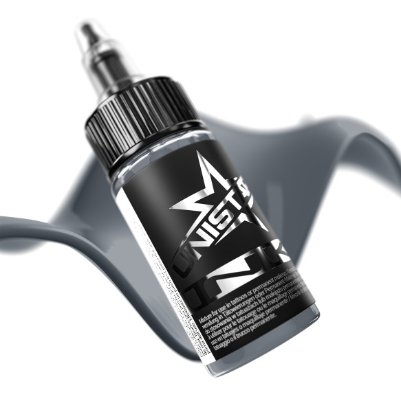 Basic Gray Medium Dark - UNISTAR INK - 30 ml - Colore Tattoo REACH