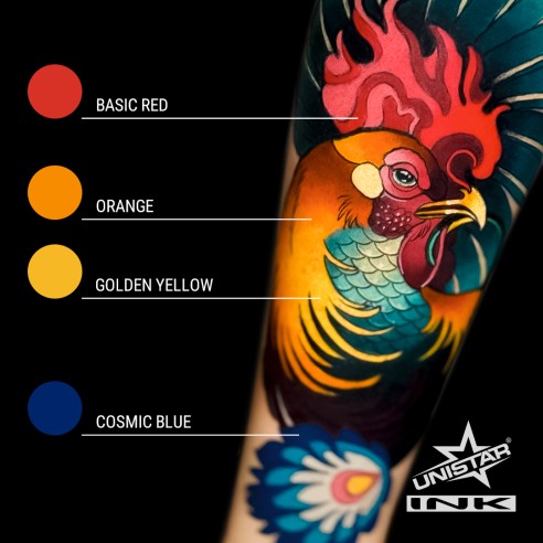 Basic Red - UNISTAR INK - 30 ml - Colore Tattoo REACH