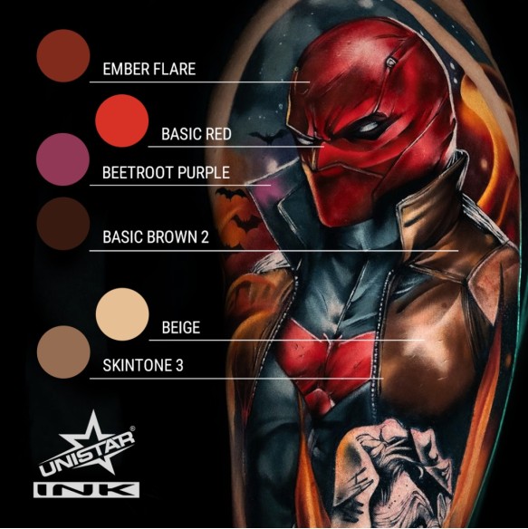 Beetroot Purple - UNISTAR INK - 30 ml - Colore Tattoo REACH