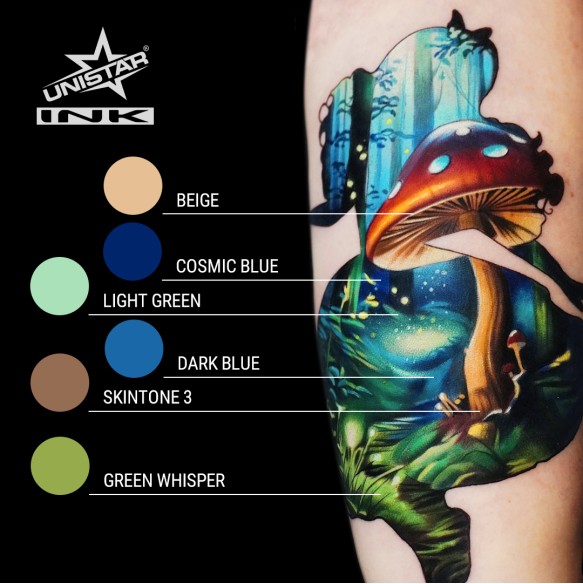 Beige - UNISTAR INK - 30 ml - Colore Tattoo REACH