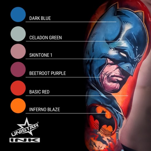 Celadon Green - UNISTAR INK - 30 ml - Colore Tattoo REACH