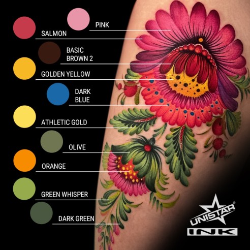 Dark Blue - UNISTAR INK - 30 ml - Colore Tattoo REACH