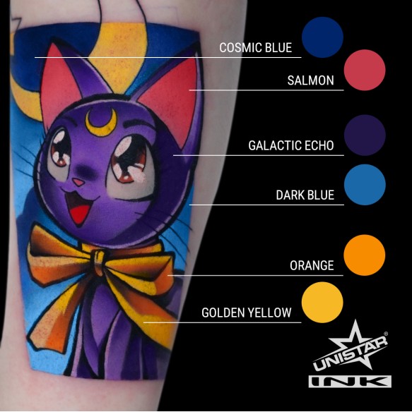 Dark Blue - UNISTAR INK - 30 ml - Colore Tattoo REACH