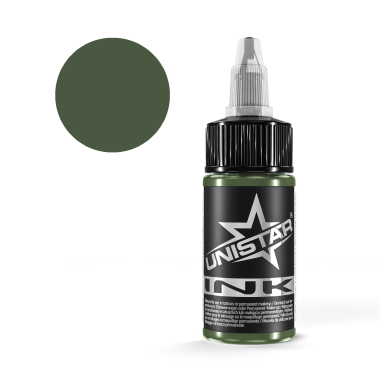 Dark Green - UNISTAR INK - 30 ml - Colore Tattoo REACH 2