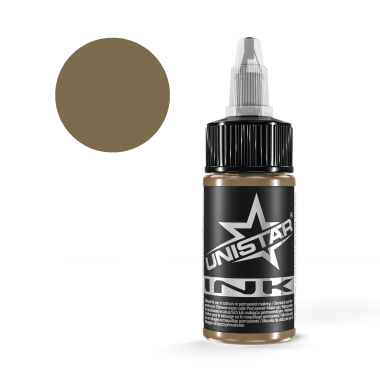 Light Brown - UNISTAR INK - 30 ml - Colore Tattoo REACH 2