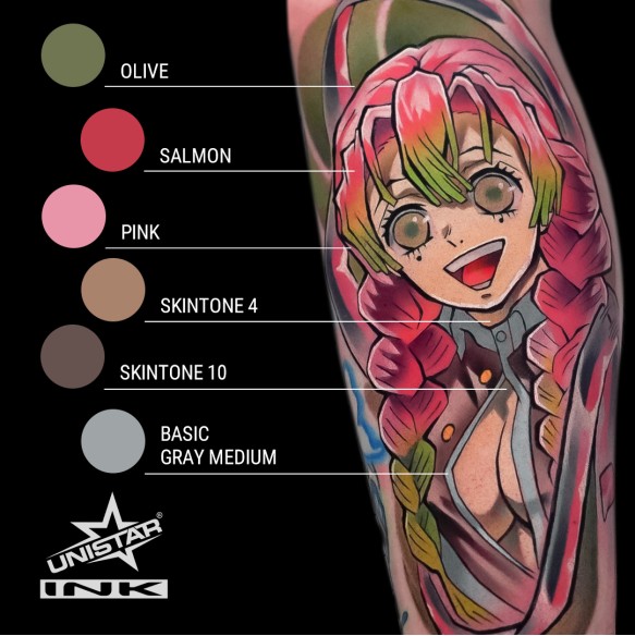 Olive - UNISTAR INK - 30 ml - Colore Tattoo REACH