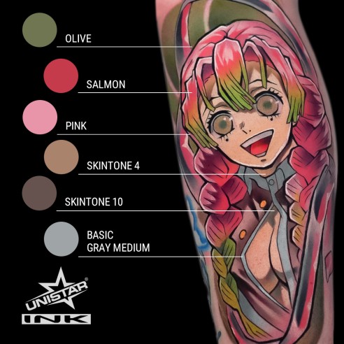 Pink - UNISTAR INK - 30 ml - Colore Tattoo REACH