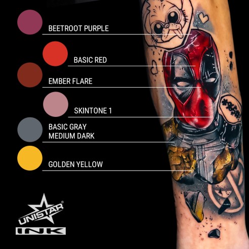 Skintone 1 - UNISTAR INK - 30 ml - Colore Tattoo REACH