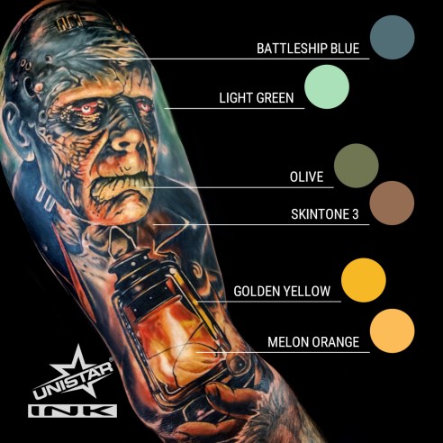 Skintone 3 - UNISTAR INK - 30 ml - Colore Tattoo REACH