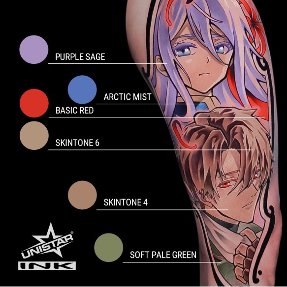 Skintone 6 - UNISTAR INK - 30 ml - Colore Tattoo REACH