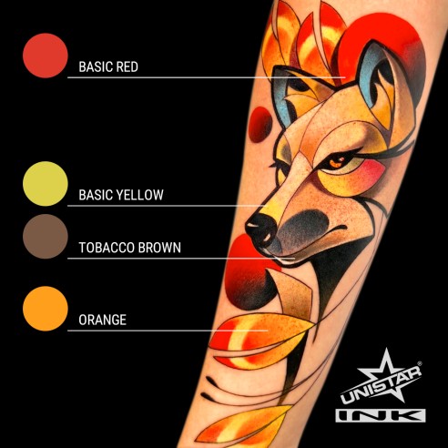 Tobacco Brown - UNISTAR INK - 30 ml - Colore Tattoo REACH