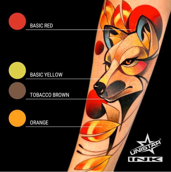 Tobacco Brown - UNISTAR INK - 30 ml - Colore Tattoo REACH