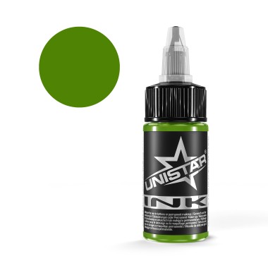 Top Basic Green Light - UNISTAR INK - 30 ml - Colore Tattoo REACH 2