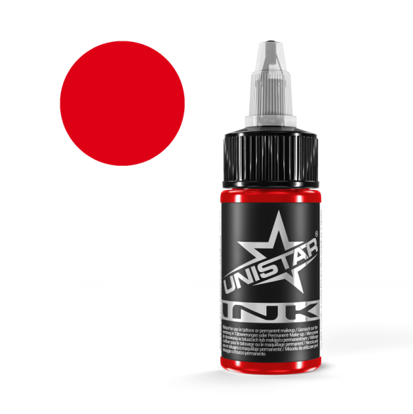 Top Basic Red - UNISTAR INK - 30 ml - Colore Tattoo REACH