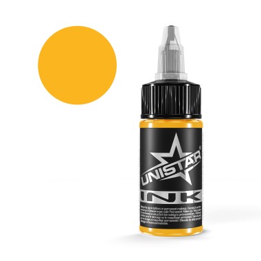 Top Basic Yellow - UNISTAR INK - 30 ml - Colore Tattoo REACH 2