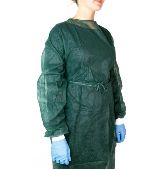 Camice Verde in TNT - 10 pz