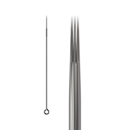 18 RL (Round Liner) 0,30 mm Long Taper - Aghi Tradizionali Tattoo Dormouse - 50 pz