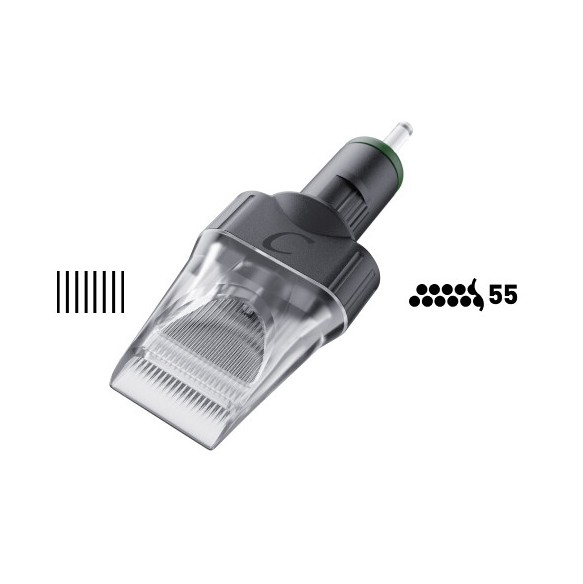 55 Magnum 0,25 mm - Cartucce Aghi Tattoo Cheyenne Safety - 10 pz